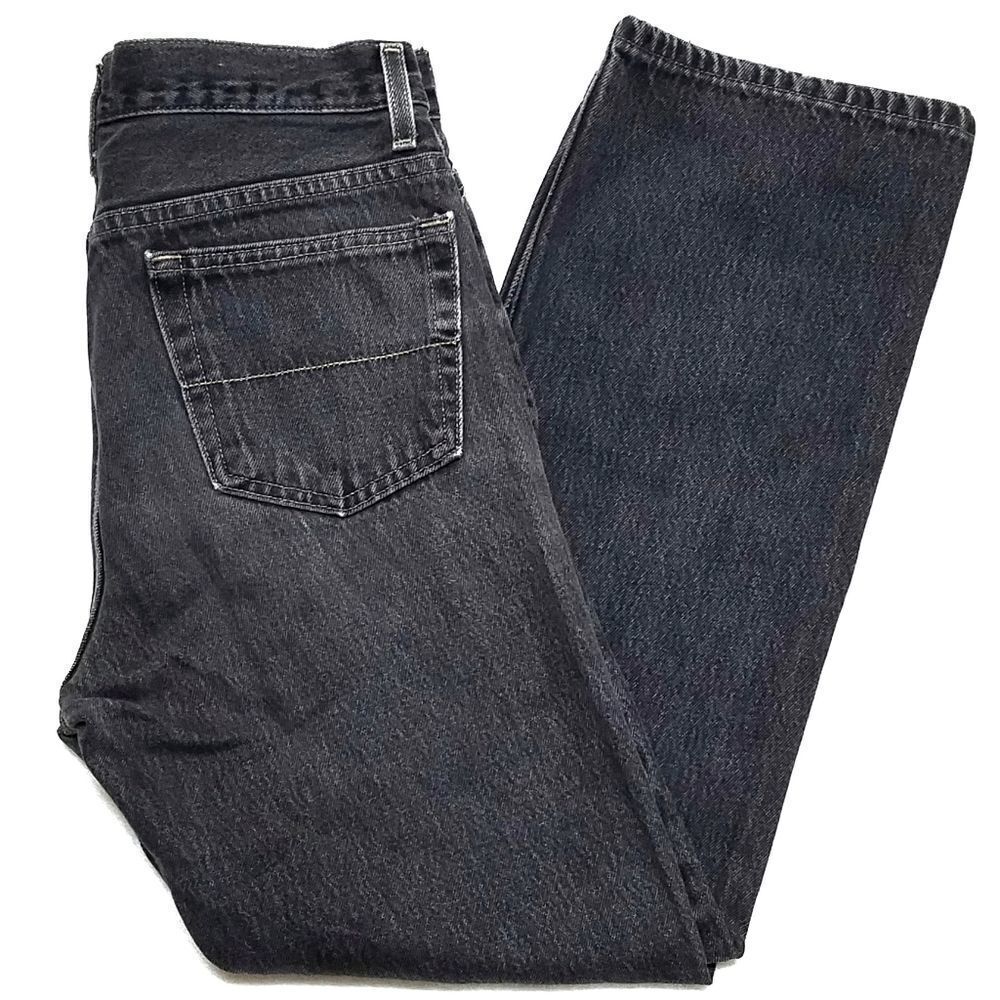 VINTAGE 80s Faded Glory Relaxed Fit Black Jeans